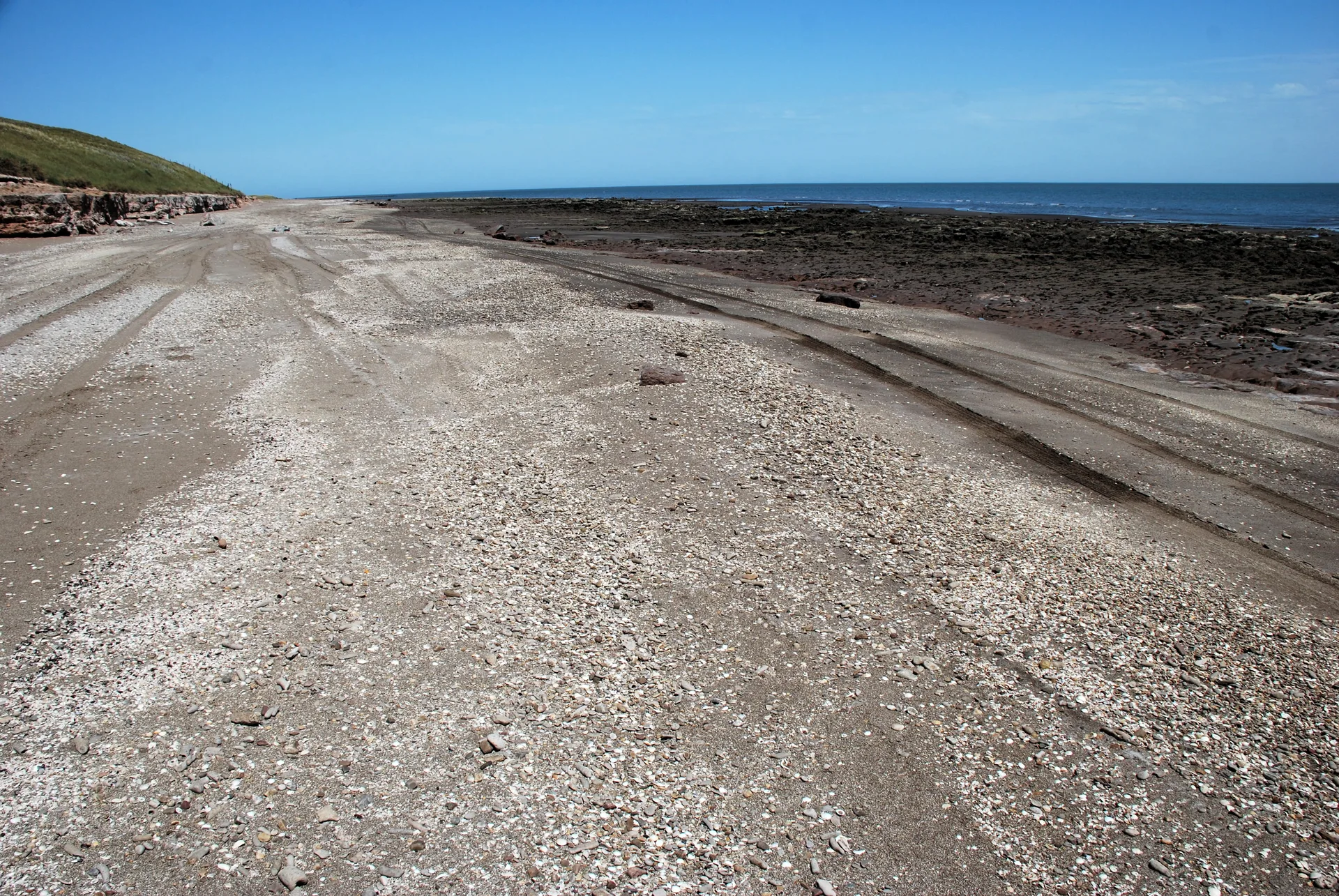 Beach and sea at Monte Hermoso in Buenos Aires Province