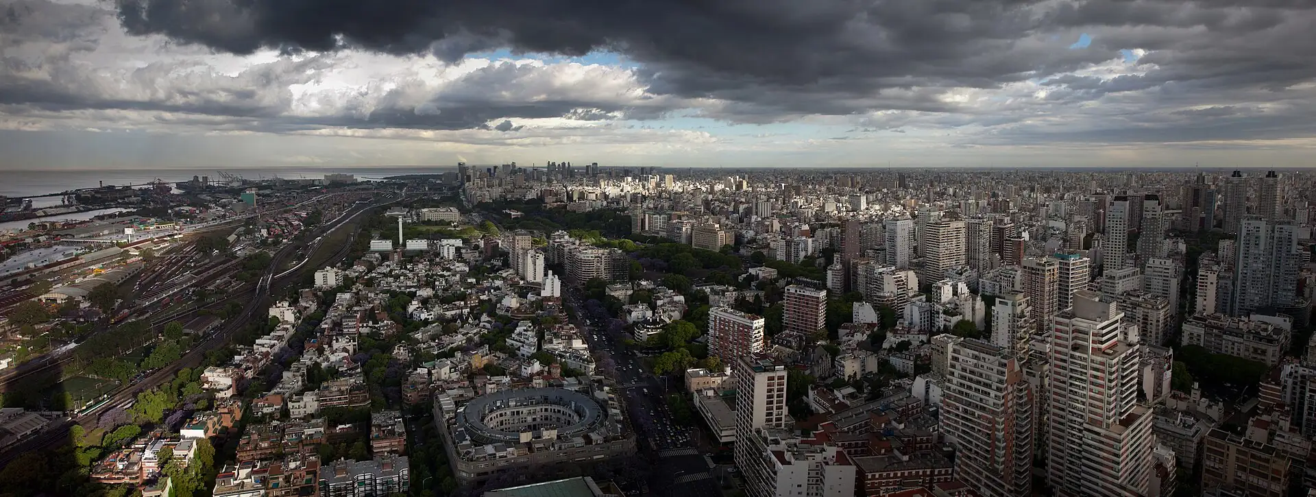 The Buenos Aires skyline across the river