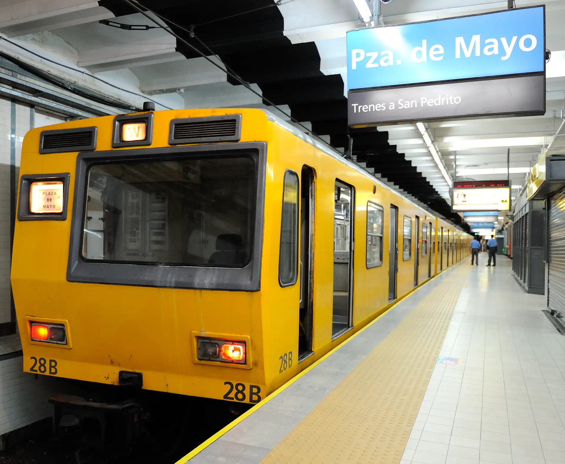 A Buenos Aires Subte train and station