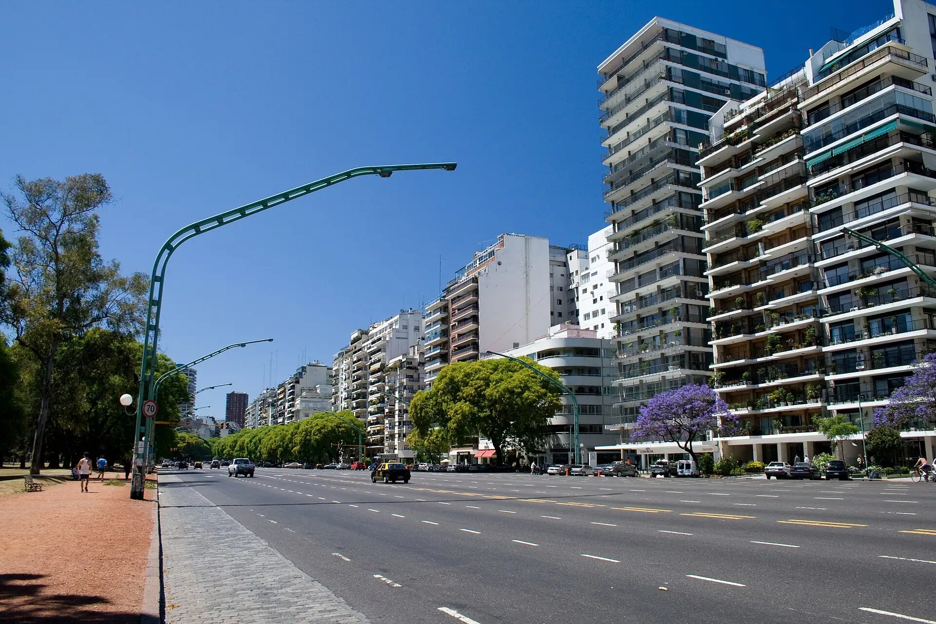 A square and surrounding buildings in Palermo