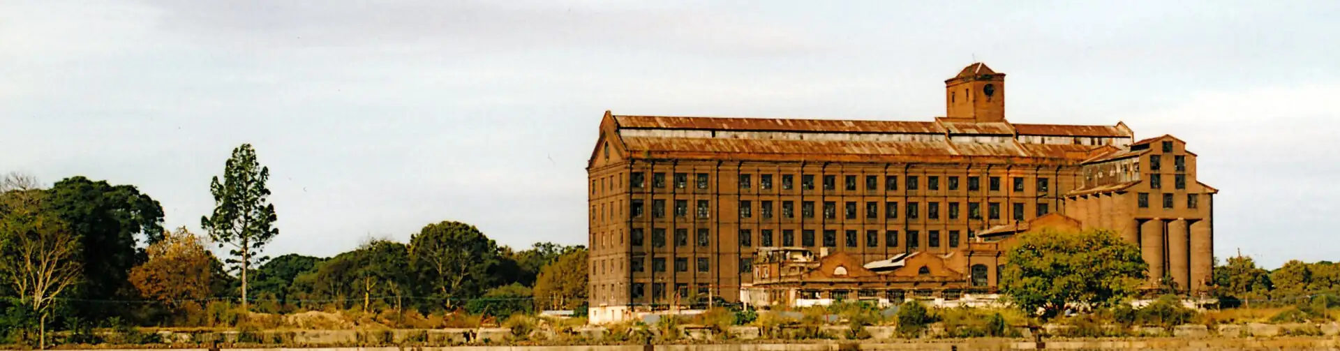 Red brick waterfront buildings in Puerto Madero