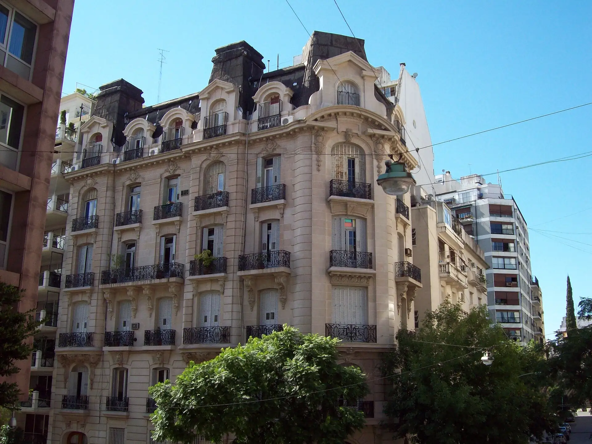Apartment facades in Recoleta