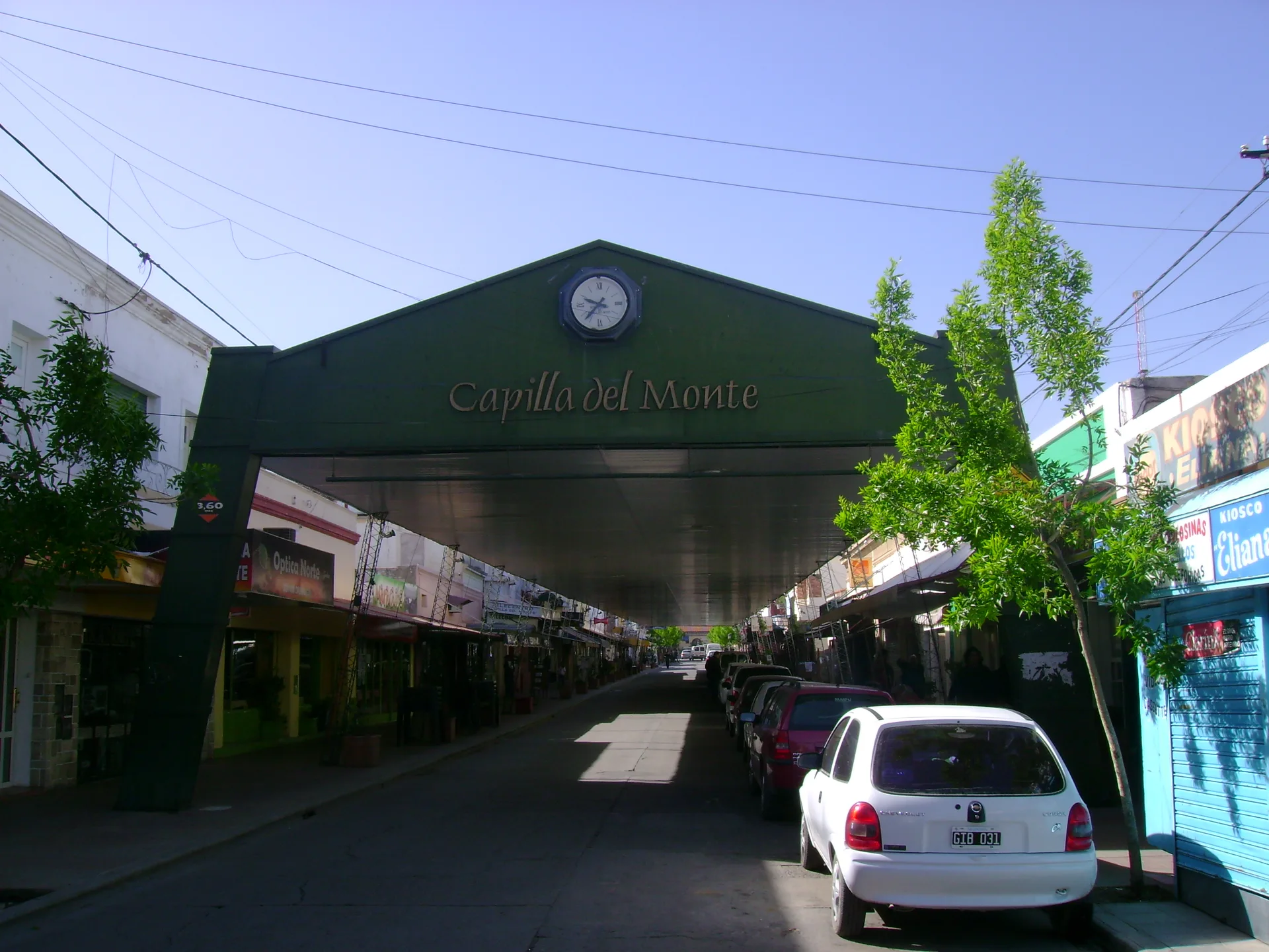 Entrance to Calle Techada in Capilla del Monte