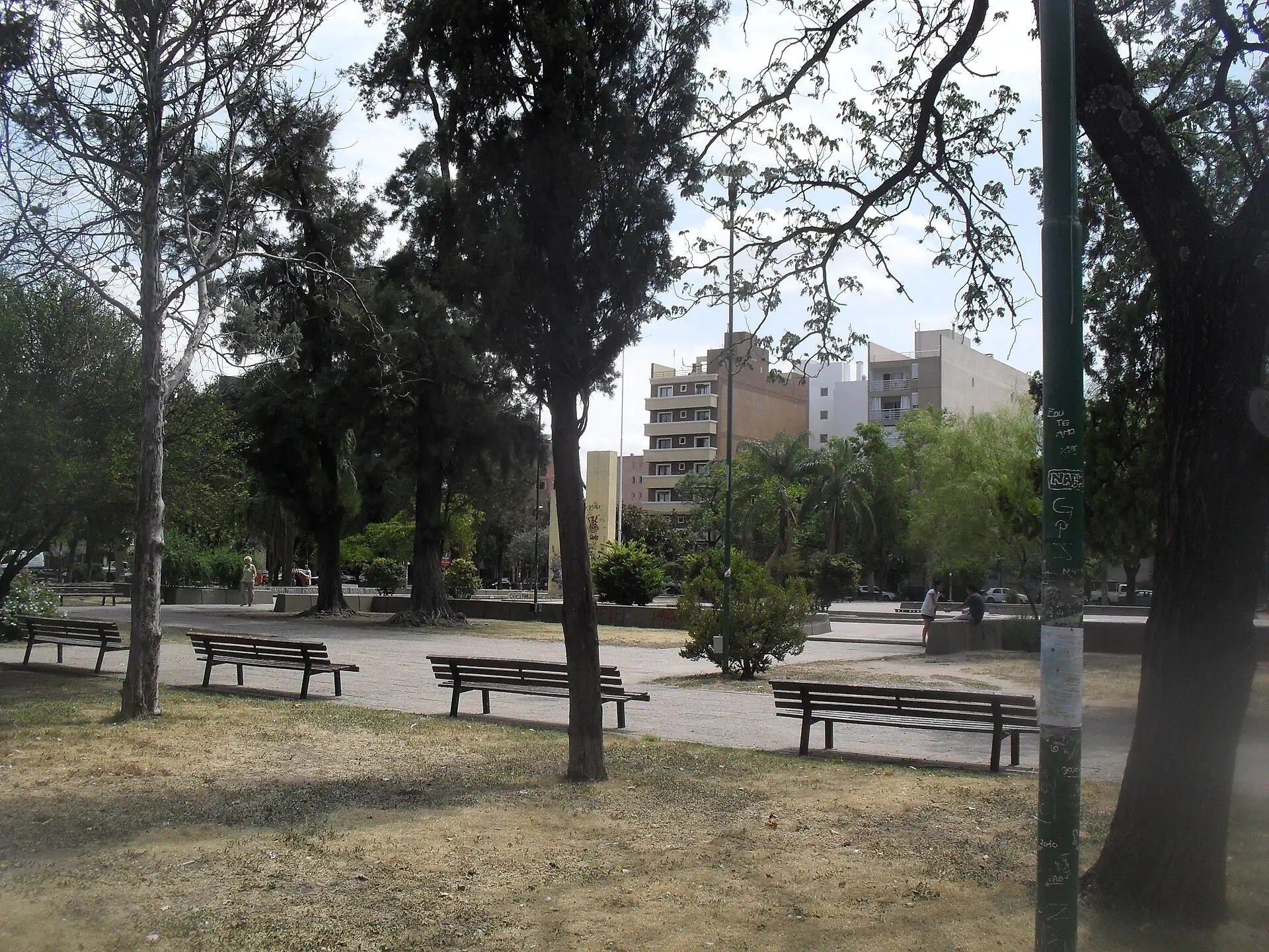 Plaza Alberdi in the General Paz neighborhood, Córdoba, Argentina