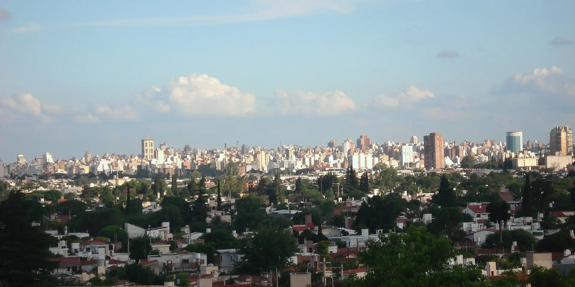 Panoramic view of Córdoba and its surrounding hills, Córdoba, Argentina
