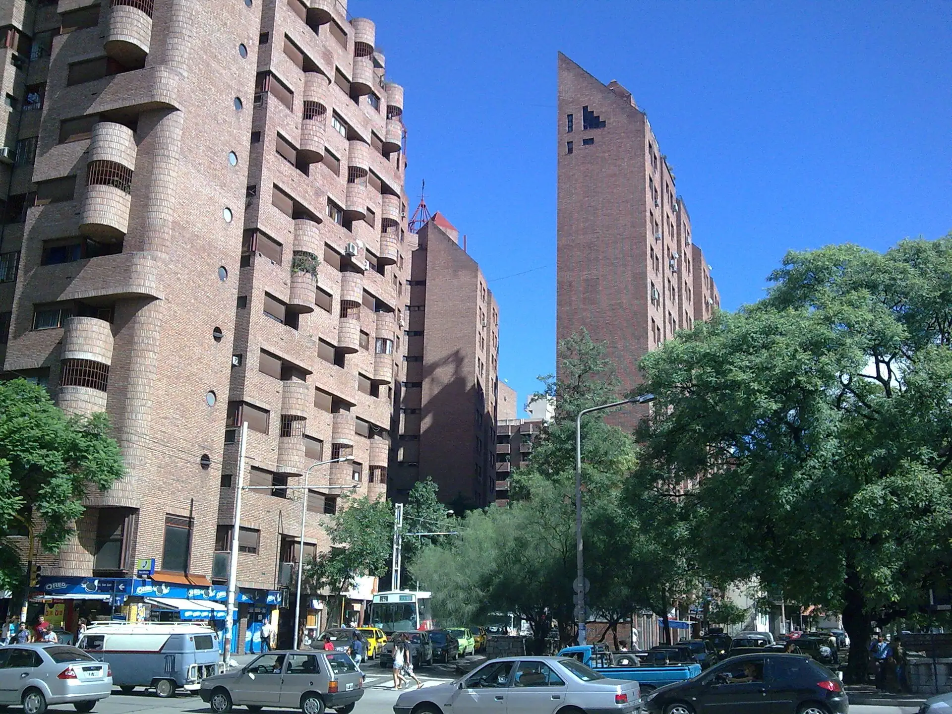 Belgrano Street apartment buildings in Güemes, Córdoba, Argentina