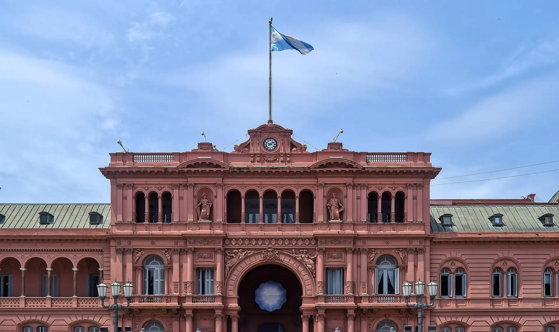 The Casa Rosada facade in Buenos Aires