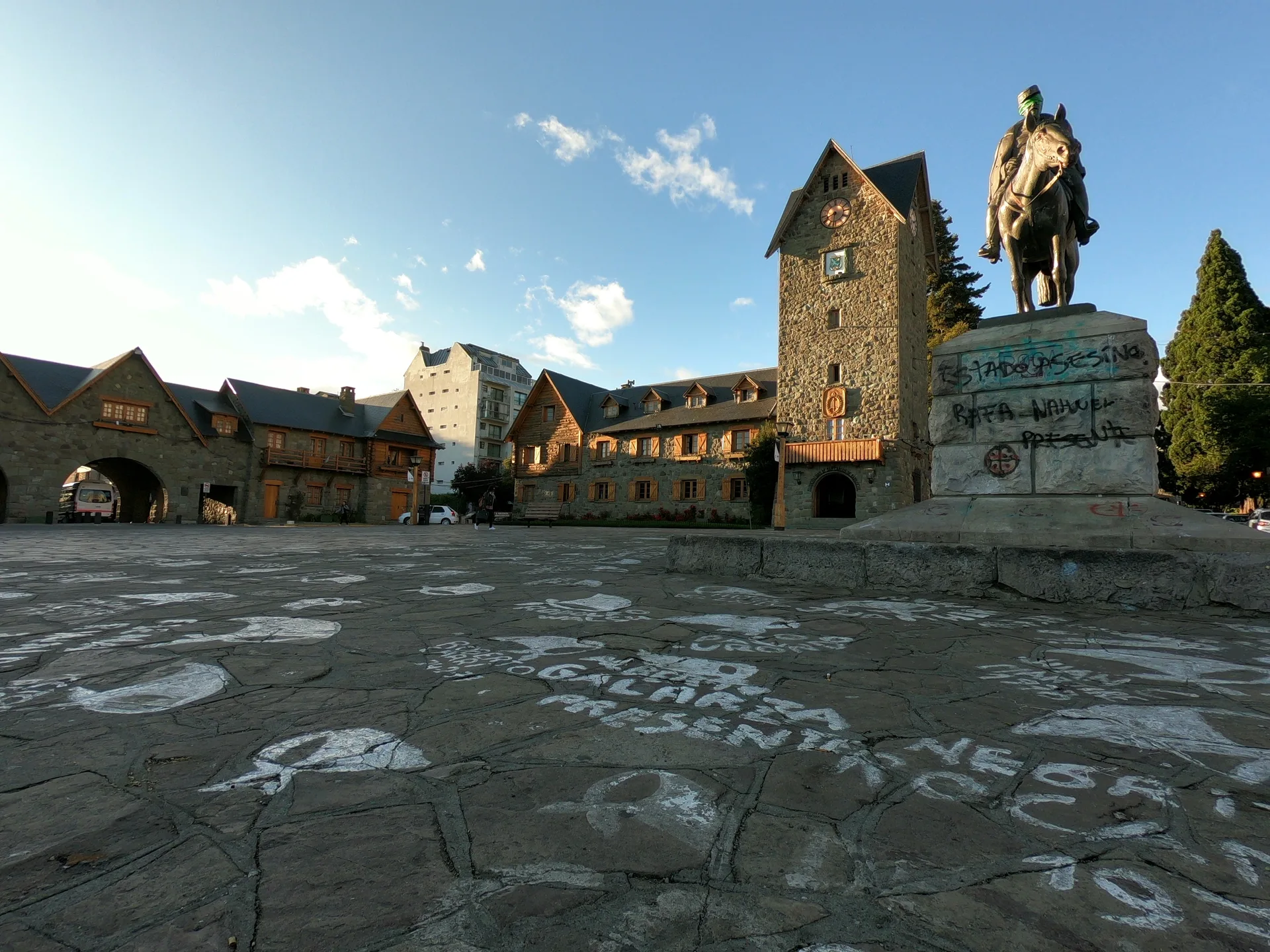 Centro Cívico buildings and square in Bariloche