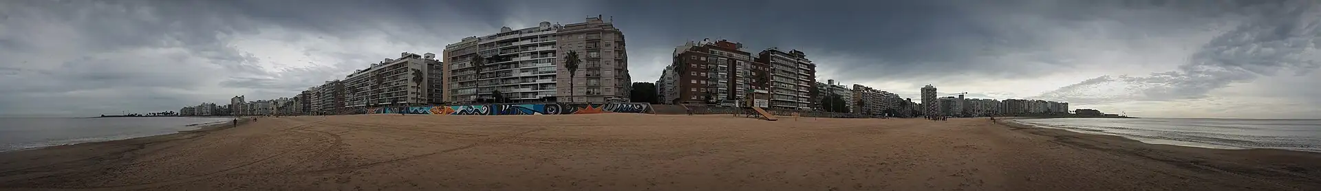 The Montevideo Rambla beside the Río de la Plata