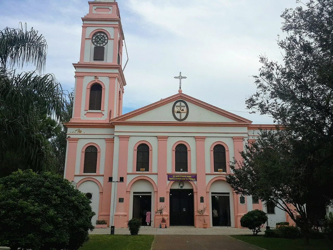 Church facade of Convento San Carlos in San Lorenzo